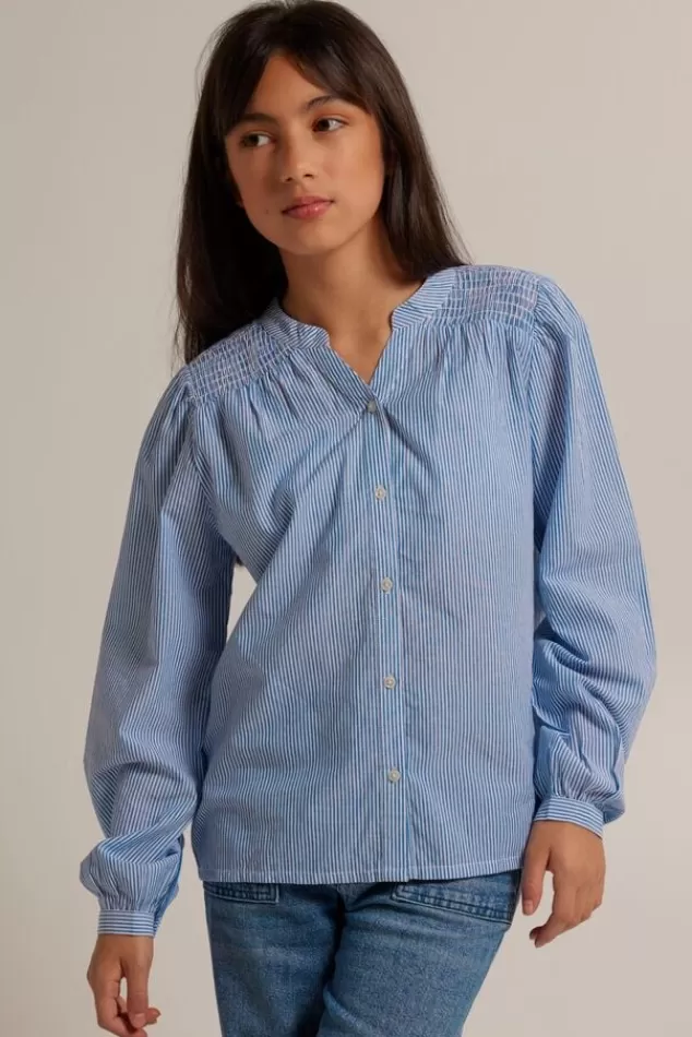 America Today Blouses^Blouse collar Bella jr Blue/white