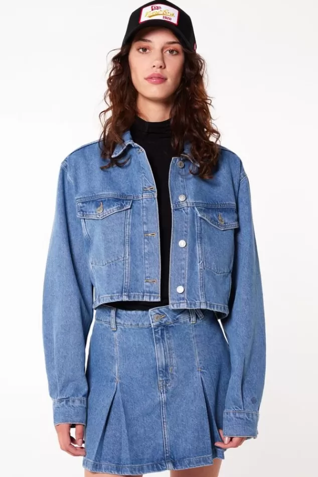 America Today Blazers^Denim jacket Hera Denimblue