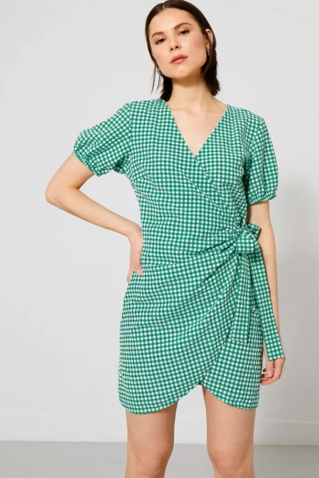 America Today Dresses^Overlay dress White/green