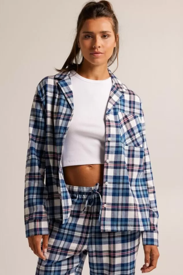 America Today Pyjama | Underwear & Lounge^Pyjama Labello Shirt Blue/white