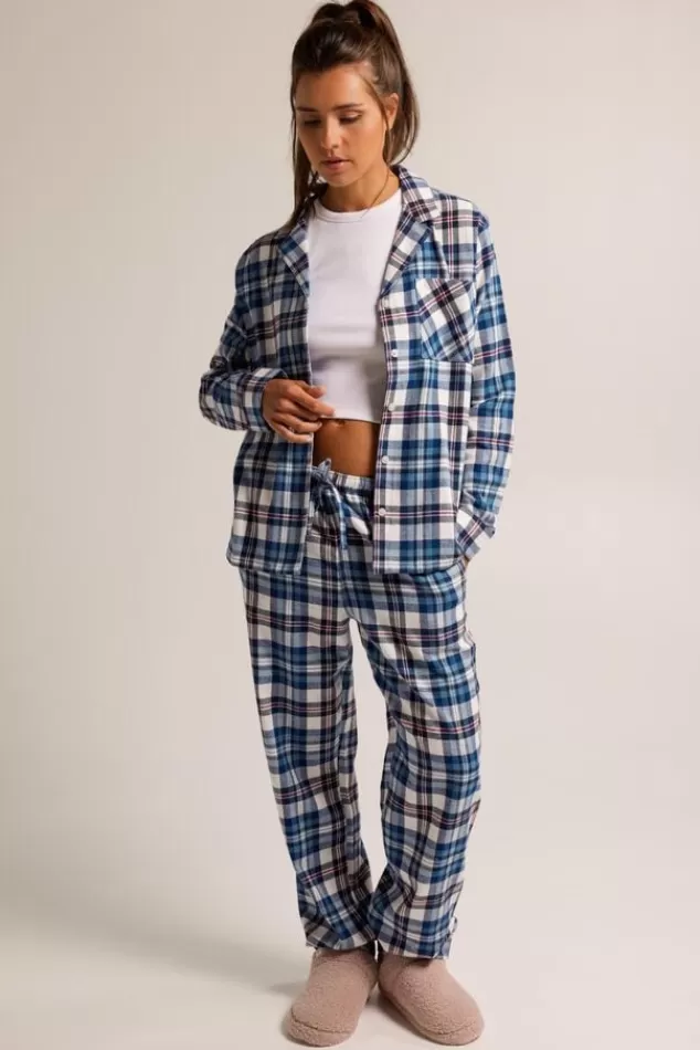 America Today Pyjama | Underwear & Lounge^Pyjama Labello Shirt Blue/white