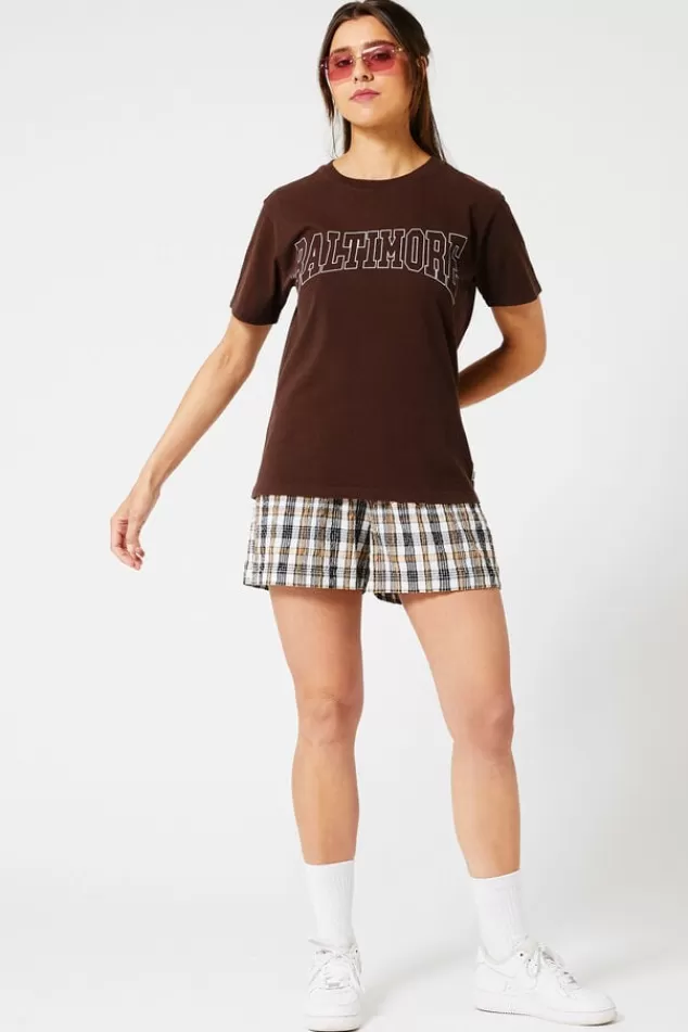 America Today Shorts^Short Nina White/brown