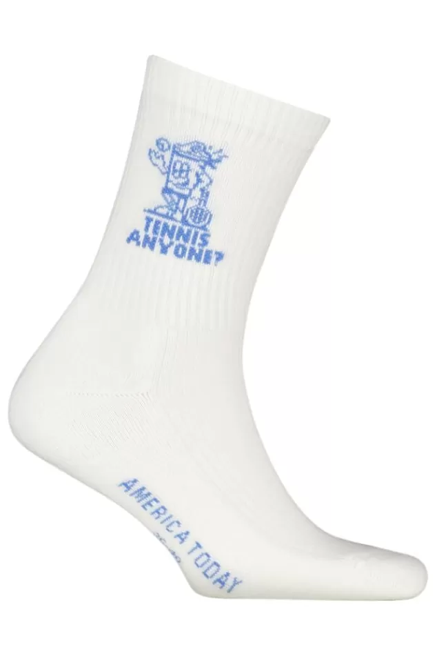 America Today Socks | Accessories^Socks Thabo Fun White/blue