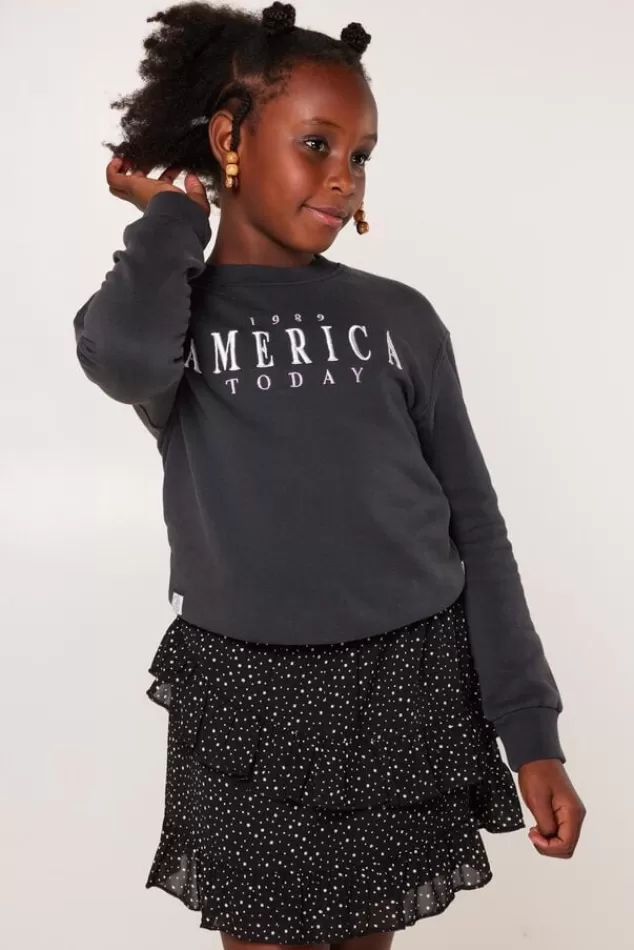 America Today Jumpers & Waistcoats | Sweaters & hoodies^Sweater Simmy Crew JR Washedblack